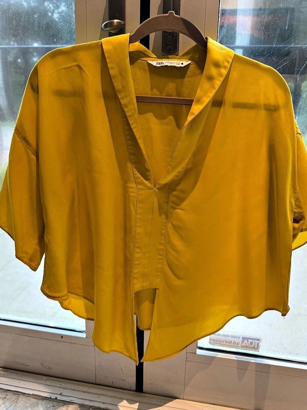 Zara Yellow Blouse Size XS Like New